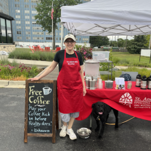 Gina Heise at the Brookside Farmers' Market at HJ's Youth and Community Center.