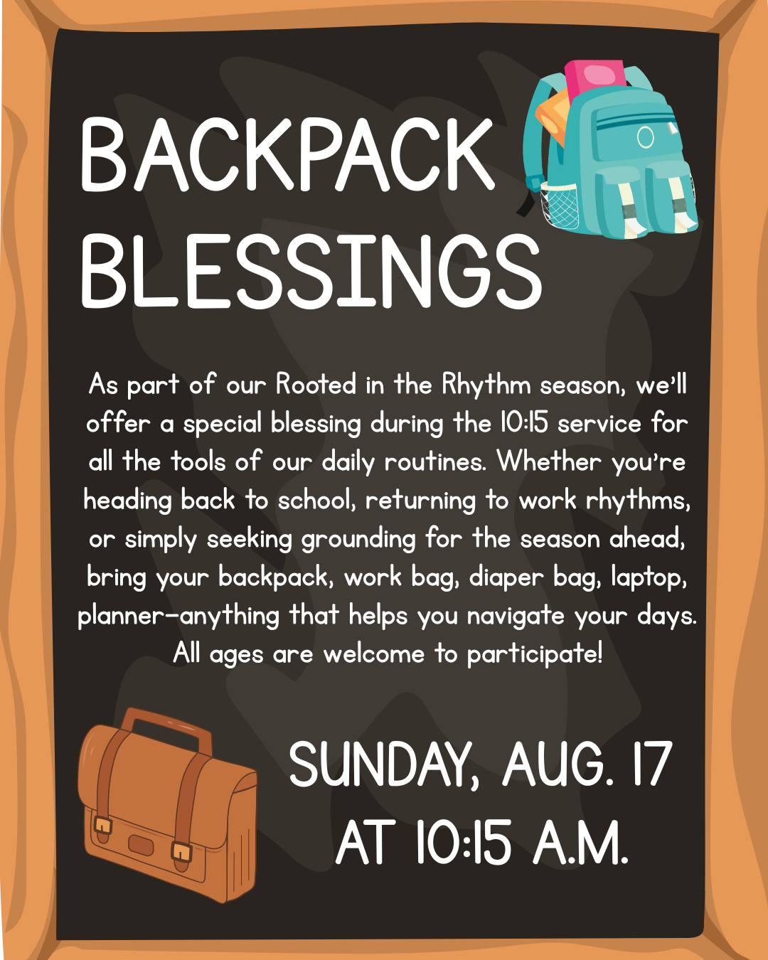 backpack blessing